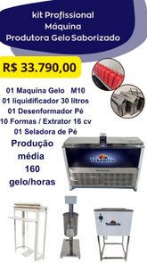 Kit Profissional Gelo Saborizado