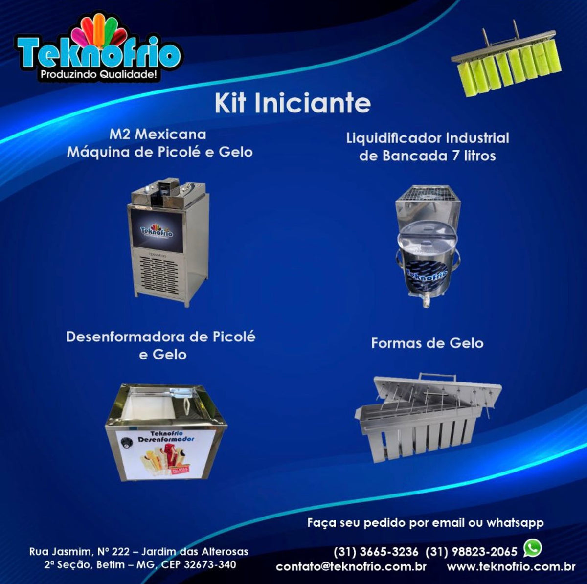 Kit Iniciante Gelo Saborizado